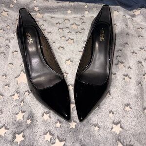 Michael Kors Glossy Black Heel Pumps